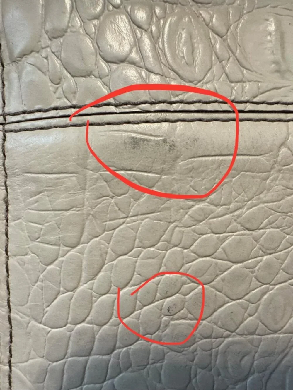KATE SPADE Satchel Handbag DORIS ORCHARD VALLEY Sidewalk Croc Embossed Leather